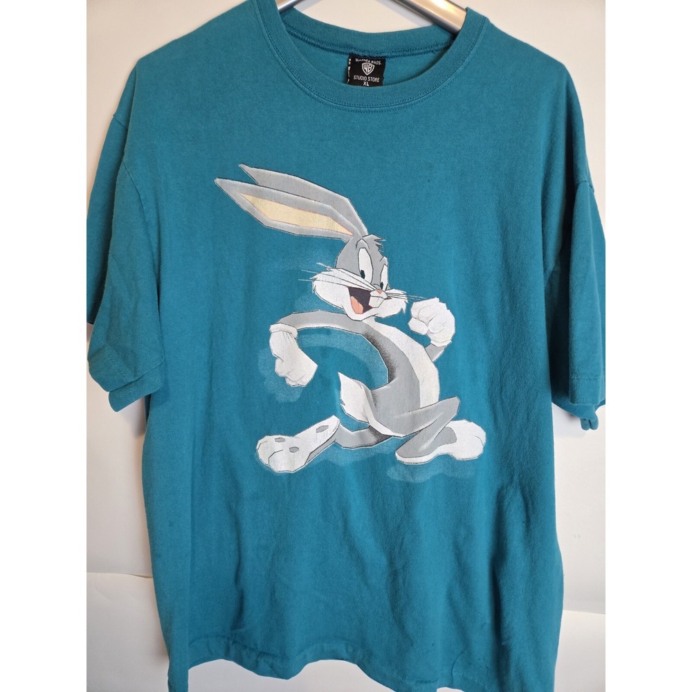 Vintage 90's Single Stitch Bugs Bunny Warner Studio Store XL T-Shirt Made in USA